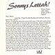 Linton Kwesi Johnson - Sonny's Lettah